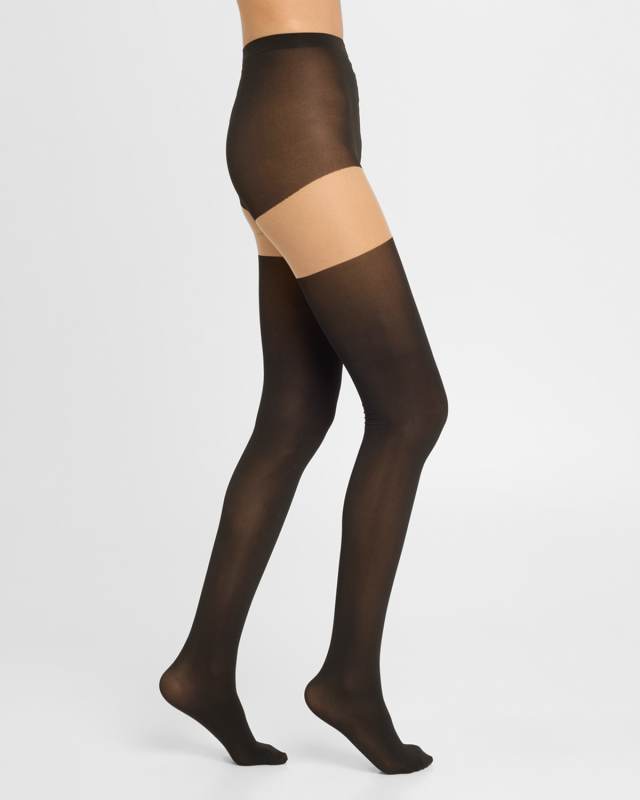 Hotpants Stay-Up Thigh High Effect Tights